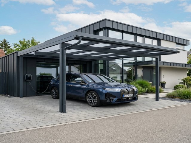 Moderner Aluminium-Carport in Bad Wildungen